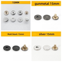 Broches Magnéticos de Cobre de 12.5mm y 15mm con Orificios, 4 Piezas, para Chaquetas y Bolsos