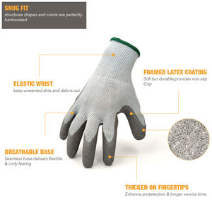 Gants enduits de caoutchouc Gants de jardinage et de travail en latex de nitrile - Product Image 2