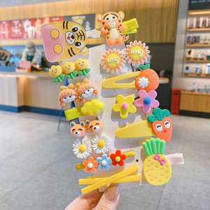 Fermagli per Capelli alla Moda con Perline Acriliche Glitterate per Ragazze, Stile a Becco d'Anatra, Vendita all'Ingrosso di Accessori per Bambini - Product Image 1