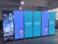 Afficheur LED pliable Yake P1.86 P2 P2.5, écran LED d'affichage intérieur HD, affiche publicitaire électronique couleur pleine