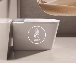 Inodoro Inteligente Automático de Cerámica con Asiento Calefactado, Montado en el Suelo, Ahorra Espacio, con Sifón en S, para Baño - Product Image 3