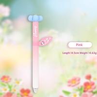 Stylo Gel Rotatif Mignon COLNK en Forme de Fleur 0,5 mm Grande Capacité pour Examens, Corps Simple en Plastique Anti-Stress, Parfumé, Stylo Neutre Rotatif