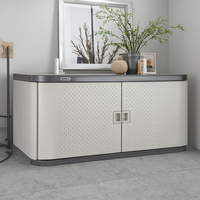 Casillero moderno de plástico inoxidable para balcón, estructura ensamblada, solución de almacenamiento para apartamentos y almacenamiento de herramientas
