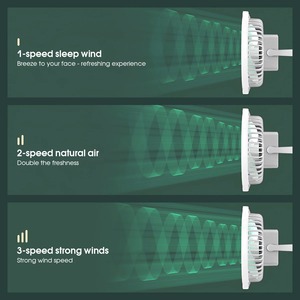 New Desktop Mini Small Fan Wall-mounted 2-in-1Night Light Student Dormitory USB Rechargeable Portable Air Conditioner - Product Image 6