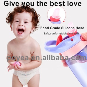 2024 reutilizable sin BPA plástico lindo interruptor de presión en forma de <span class=keywords><strong>estrella</strong></span> mini botella de agua de leche con pajita para niños deportes plástico - Product Image 2