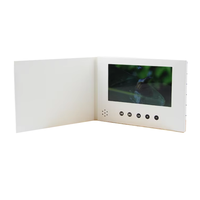 2.4 ''/4.5''/5 ''/7"/10.1 '''Brochure vidéo Livret vidéo Invitation Lcd Carte de voeux vidéo pour publicité, cadeau, éducation