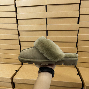 Chaussons décontractés unisexes en fourrure intégrée pour <span class=keywords><strong>homme</strong></span> et femme, fabriqués par Snow Boots, modèle Star Fur Mop - Product Image 2