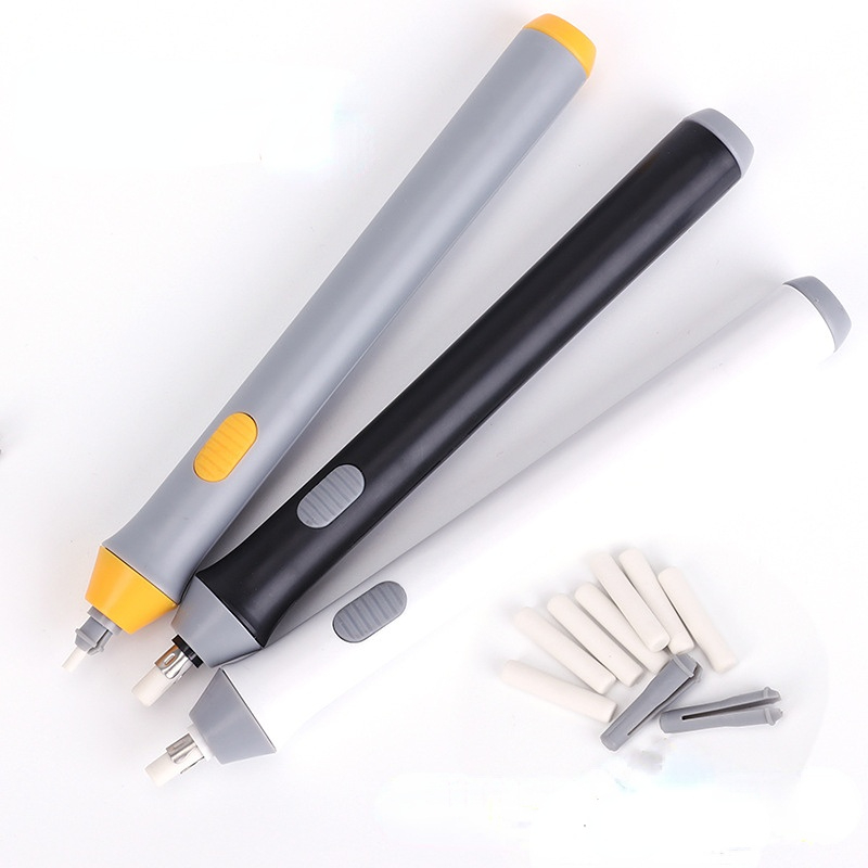 Kit de apagador elétrico com 10 recargas, apagadores automáticos para desenho artístico, pintura, esboço, secagem, planos arquiteturais