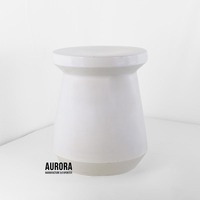 Nouveau design moderne, pot de fleurs rond en céramique émaillée bleue avec logo personnalisé pour la décoration de la maison et du jardin, MOQ 10 pièces