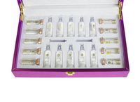 Boîte de présentation en cuir brillant rose de luxe personnalisée Boîte d'emballage d'injection de remplissage d'acide hyaluronique d'ampoule de salon de beauté