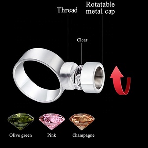 <span class=keywords><strong>Anelli</strong></span> <span class=keywords><strong>di</strong></span> acciaio inossidabile all'ingrosso scambiabile zircone pietra <span class=keywords><strong>di</strong></span> moda gioielli anello per fidanzamento o matrimonio - Product Image 4