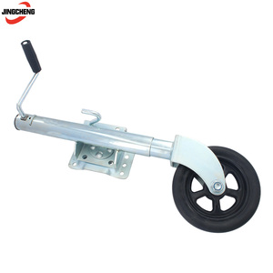 Robot de fábrica con ruedas resistentes de 60 mm para <span class=keywords><strong>caravana</strong></span> y remolque de barco plegable automático, rueda <span class=keywords><strong>Jockey</strong></span> con soporte - Product Image 2