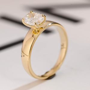 10k 14k 18k Solid <span class=keywords><strong>Gold</strong></span> Lab Grown Anel de Noivado de Diamante para Homens Mulheres Igi Gia Certified 2ct 3ct Vvs Lab Diamond Jewelry Custom - Product Image 3