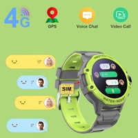 Jam Tangan Pintar GPS Anak 4G dengan Kontrol Orang Tua, Fungsi SOS, Tahan Air IP67, Tali Silikon, Pengisian Daya Magnetis, Layar IPS Jernih