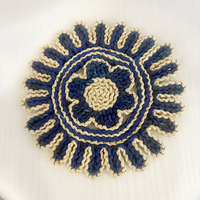 Assiettes bohèmes faites à la main en écorce de maïs, sets de table et sous-verres tissés à motifs floraux, et dessous de plat isolants pour la décoration de la maison et de mariages