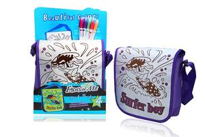 Diy着色画包来样定做Diy紫色画包创意你自己的公主包 - Product Image 4