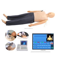 Mannequin de formation ACLS pour la gestion des voies respiratoires, la réanimation cardiaque (RCP), l'intubation, la perfusion intraveineuse, l'ECG/la défibrillation – Modèle d'enseignement avancé en PVC