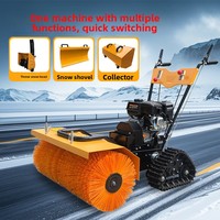 Souffleuse à neige compacte à chenilles de type poussé avec système de purge thermique et procédé de nettoyage/décapage acide pour l'élimination de la neige résidentielle et communautaire