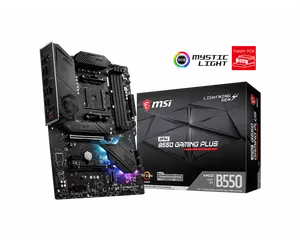 Für MSI B550 GAMING PLUS ddr4 atx Computers piel Motherboard-Unterstützung mit AMD Ryzen R5 5600X und R7 5800X CPU Combo auf Lager