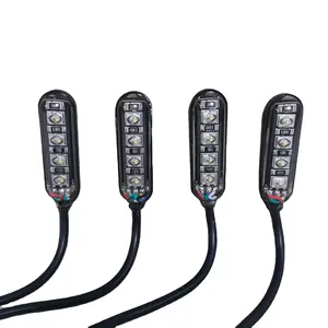 KingShowStar RGBW /white Magnetic LED Rock Lights For Truck 4 Pack