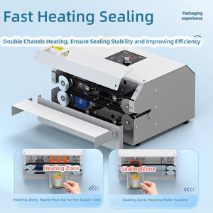 CE-Zertifizierung Automatische kontinuierliche Film versiegelung maschine mit aus gezeichneter Versiegelung für verschiedene Aluminium folie Kraft papier PE-Beutel - Product Image 3