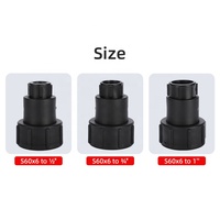 Adaptateur de vanne DN50 S60x6 vers raccords filetés pivotants femelles rotatifs pour robinets Connecteur de conteneur IBC
