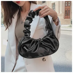 Bolsos <span class=keywords><strong>2023</strong></span>, Bolso de Mano Tipo Dumpling, Bolso de Hombro para Compras, Modelo de Moda de Verano, Bolsos de Mano Plegados para Mujer, PU Cloud - Product Image 5