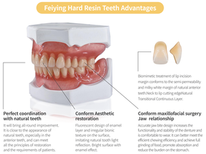 Dents en résine acrylique pour blanchiment de la bouche, prothèse dentaire en résine pour laboratoire - Product Image 3
