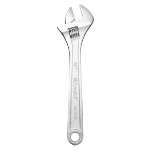 Chrome plated steel adjustable wrench spanner sizes 6''-30"