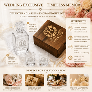 Decantador de Whisky de Vidrio Personalizado Sin Plomo, Juego de 2 Vasos, Recuerdos de Cazador, Logotipo Personalizado, <span class=keywords><strong>Regalos</strong></span> de <span class=keywords><strong>Boda</strong></span> <span class=keywords><strong>para</strong></span> Parejas, <span class=keywords><strong>para</strong></span> <span class=keywords><strong>Hombre</strong></span> - Product Image 3