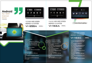 10.1 inch HD Màn hình cảm ứng điện thoại không dây phản chiếu hỗ trợ 4K Định dạng video phát lại hàng ghế sau hệ thống giải trí - Product Image 6