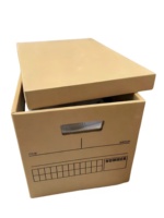 Carton d'archives de boîte de banquier d'archive de fichier de bureau ondulé de haute qualité pour le stockage et la manipulation de documents