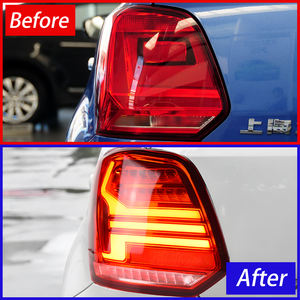 ไฟท้ายรถยนต์, สำหรับ Volkswagen POLO 2011-<span class=keywords><strong>2018</strong></span> LED ด้านหลังอัตโนมัติอัพเกรดไฟท้ายกระพริบแบบไดนามิกอุปกรณ์เสริม - Product Image 2