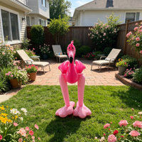 Flotteur gonflable flamant rose pour piscine, 55 pouces de haut, PVC écologique, durable, NOUVELLES ARRIVÉES, décoration de fête de piscine d'été, thème tropical Luau