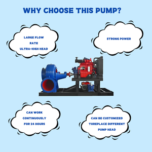 מנוע דיזל נייד 20hp/25hp להשקיה מותאמת אישית משאבת מים בלחץ גבוה - Product Image 3