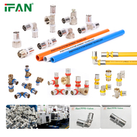 Système de plomberie hydraulique en laiton IFAN, système de presse PEX, eau chaude et froide, raccord de presse PEX multicouche, raccord PEX