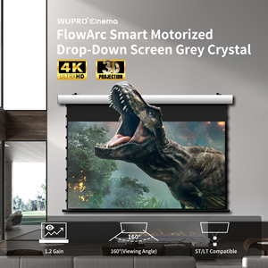 <span class=keywords><strong>Écran</strong></span> de projection motorisé électrique intelligent 4K 16:9 de 100 <span class=keywords><strong>pouces</strong></span> gris cristal pour dropshipping - Product Image 5