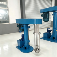 Émulsifiant à cisaillement élevé à levage hydraulique automatique, mélangeur sous vide avec contrôle par écran tactile PLC pour la production de crème