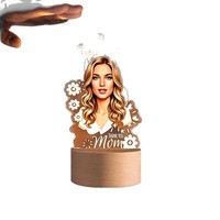 Lampe de nuit géométrique tridimensionnelle en acrylique pour la fête des mères, cadeau créatif pour les amis, les pères, décoration de bureau