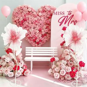 Nuovi Fiori Artificiali in Seta per Palcoscenico Nuziale e Fiori in Seta Vera su Rete per Decorazioni Matrimoniali OEM - Product Image 3