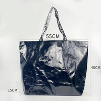 Sac réutilisable coloré personnalisable, sac de shopping en PP laminé recyclable pour les sorties quotidiennes