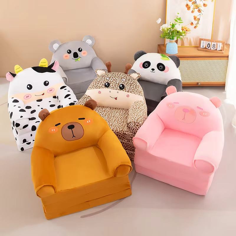 Best Selling Plush Baby Chair Soft Animal Design Kids Sofa Seat