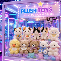 Fournisseur d'usine : Peluches mélangées de 8 pouces pour machine à griffes, animaux mignons assortis, vente en gros en vrac