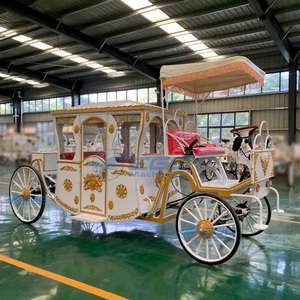 Carroza Eléctrica de Lujo de Cuatro Ruedas Blanca para Turismo, Fabricante de Carrozas Eléctricas con Barra de Luces - Product Image 6