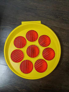 8 pièces LED clignotant saoudien <span class=keywords><strong>arabe</strong></span> 390mm ROADSAFE lumière solaire de tournesol voyant d'avertissement de trafic jaune panneau de signalisation lumière ambre - Product Image 3