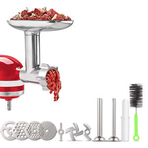 Picadora pequeña <span class=keywords><strong>de</strong></span> Alimentos/Carne, accesorio para mezcladores <span class=keywords><strong>de</strong></span> pie con 4 <span class=keywords><strong>placas</strong></span> <span class=keywords><strong>de</strong></span> molienda, 2 tubos <span class=keywords><strong>de</strong></span> embutidor <span class=keywords><strong>de</strong></span> salchichas - Product Image 3