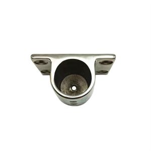 Зеркальный полированный 1 "Нержавеющая сталь 316 поручень для яхт особый фиксированный прямоугольный базовый держатель для флага - Product Image 5