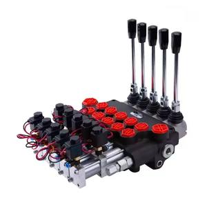 Vanne de commande pneumatique électrique à 3 bobines Monoblock P80 24V 3 broches avec Power Sellers pour pièces de machines de construction - Product Image 2