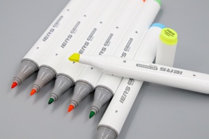 Iers 60/80/100/200 màu sắc đôi Tipped Rượu nghệ thuật đánh dấu Bộ bàn chải đục Bút Đánh Dấu thiết lập với túi - Product Image 4