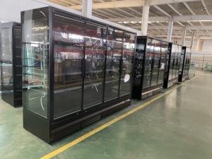 Dusung sữa uống hiển thị Máy làm lạnh dọc cắm trong cửa kính Tủ đông thương mại cho siêu thị - Product Image 3